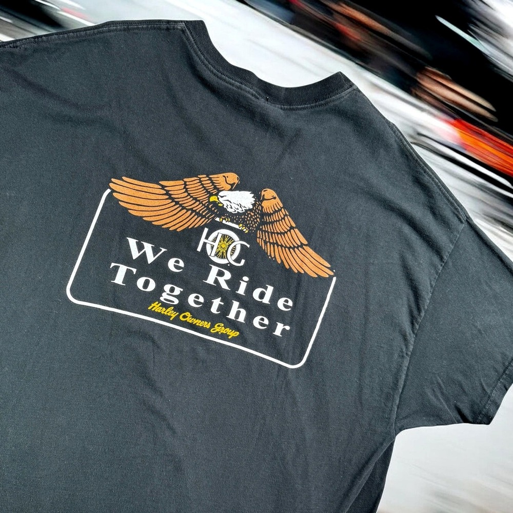 Harley Davidson HOG T-Shirt Mens 3XL Black We Ride Together Biker Graphic Tee